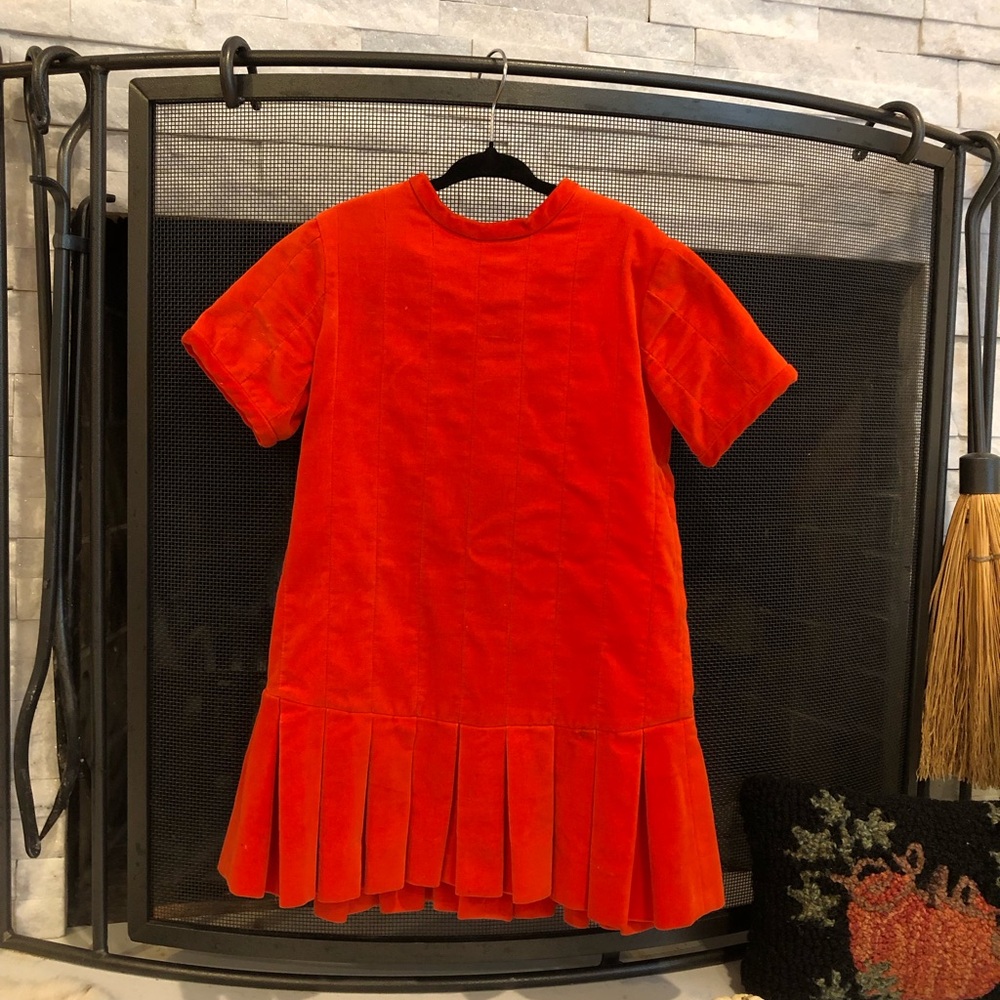 Vibrant Orange Kids Dress